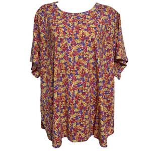 Old Navy Everywear Floral T-Shirt Womens Size 3XL